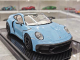 [VIP] 1:18 Porsche 2024 911 Turbo S Brabus Rocket 900R Glossy Blue Model Car Resin