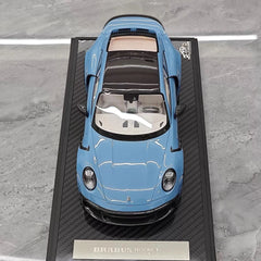 [VIP] 1:18 Porsche 2024 911 Turbo S Brabus Rocket 900R brillant bleu voiture miniature Resin