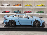 [VIP] 1:18 Porsche 2024 911 Turbo S Brabus Rocket 900R Glossy Blue Model Car Resin