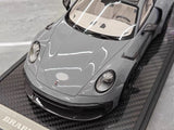 [VIP] 1:18 Porsche 2024 911 Turbo S Brabus Rocket 900R glanzend grijs modelauto Hars