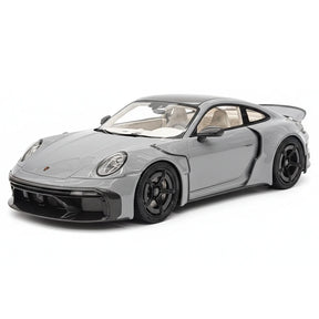 [VIP] 1:18 Porsche 2024 911 Turbo S Brabus Rocket 900R glanzend grijs modelauto Hars