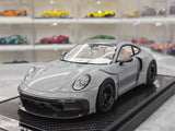 [VIP] 1:18 Porsche 2024 911 Turbo S Brabus Rocket 900R glanzend grijs modelauto Hars