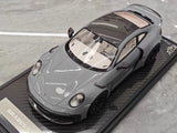 [VIP] 1:18 Porsche 2024 911 Turbo S Brabus Rocket 900R glanzend grijs modelauto Hars