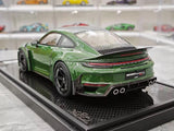 [VIP] 1:18 Porsche 2024 911 Turbo S Brabus Rocket 900R Glossy verde modellino di auto resina