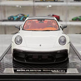 [VIP] 1:18 Porsche 2024 911 Turbo S Brabus Rocket 900R Glossy White Model Car Resin
