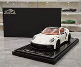[VIP] 1:18 Porsche 2024 911 Turbo S Brabus Rocket 900R Glossy White Model Car Resin