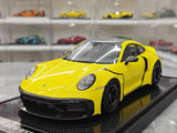 [VIP] 1:18 Porsche 2024 911 Turbo S Brabus Rocket 900R Glossy Yellow Model Car Resin