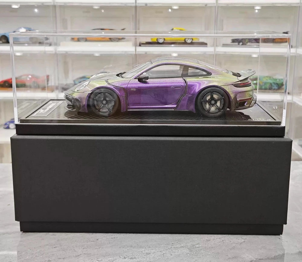 [VIP] 1:18 Porsche 2024 911 Turbo S Brabus Rocket 900R Gradient modellino di auto resina