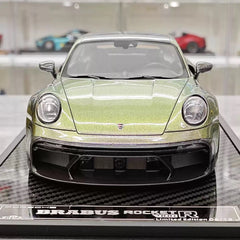 [VIP] 1:18 Porsche 2024 911 Turbo S Brabus Rocket 900R Gradient modellino di auto resina