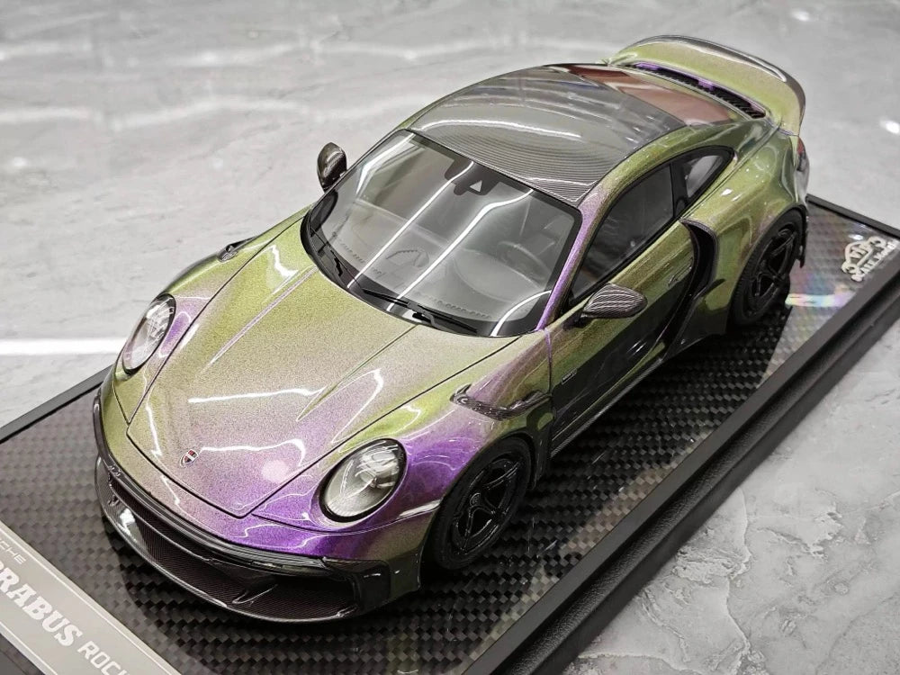 [VIP] 1:18 Porsche 2024 911 Turbo S Brabus Rocket 900R Gradient modellino di auto resina