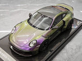 [VIP] 1:18 Porsche 2024 911 Turbo S Brabus Rocket 900R Gradient Model Car Resin
