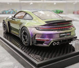[VIP] 1:18 Porsche 2024 911 Turbo S Brabus Rocket 900R Gradient Model Car Resin