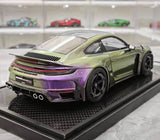 [VIP] 1:18 Porsche 2024 911 Turbo S Brabus Rocket 900R Gradient Model Car Resin