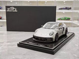 [VIP] 1:18 Porsche 2024 911 Turbo S Brabus Rocket 900R Matte grå modellbil resin