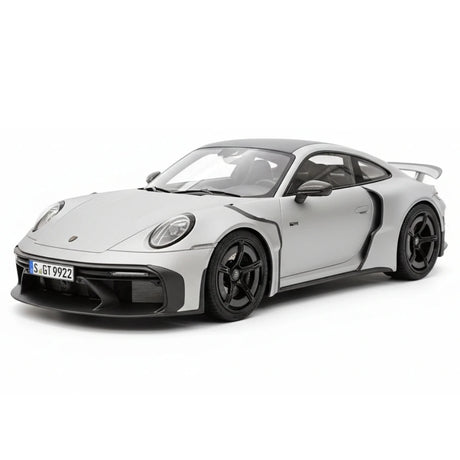 [VIP] 1:18 Porsche 2024 911 Turbo S Brabus Rocket 900R Matte Gray Model Car Resin