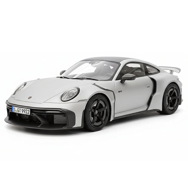 [VIP] 1:18 Porsche 2024 911 Turbo S Brabus Rocket 900R Matte grå modellbil resin