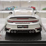 [VIP] 1:18 Porsche 2024 911 Turbo S Brabus Rocket 900R Matte grå modellbil resin