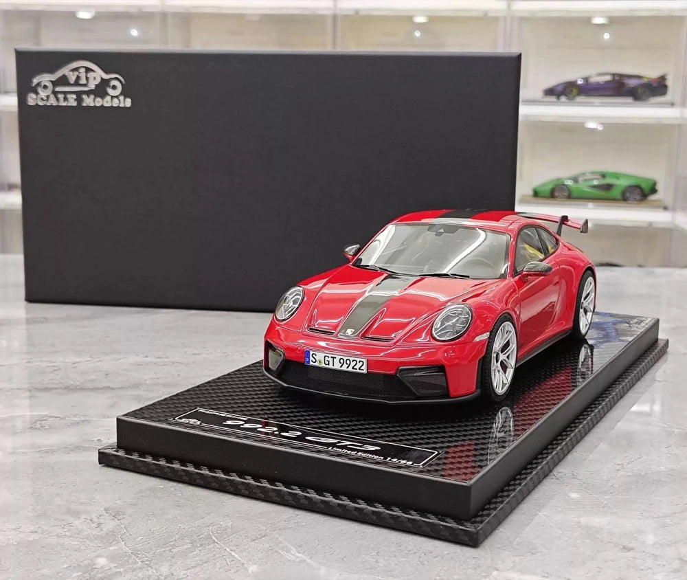[VIP] 1:18 Porsche 2025 911 992.2 GT3 Glossy Red Model Car Resin