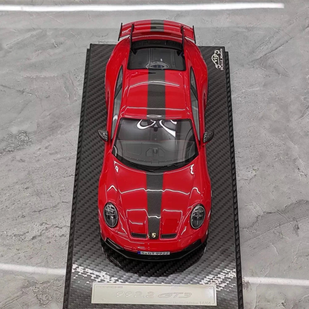 [VIP] 1:18 Porsche 2025 911 992.2 GT3 Glossy Red Model Car Resin