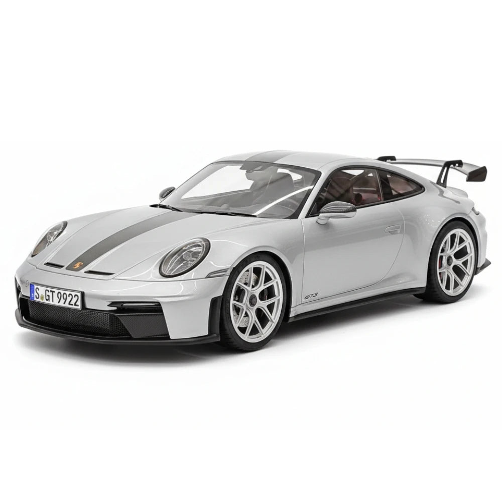 [VIP] 1:18 Porsche 2025 911 992.2 GT3 Glossy Silver Model Car Resin