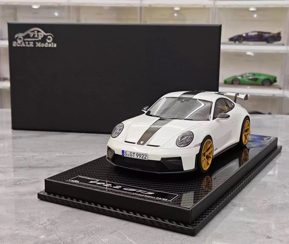 [VIP] 1:18 Porsche 2025 911 992.2 GT3 Glossy White Model Car Resin