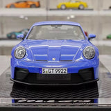 [VIP] 1:18 Porsche 2025 911 992.2 GT3 Touring blank blå modellbil harts