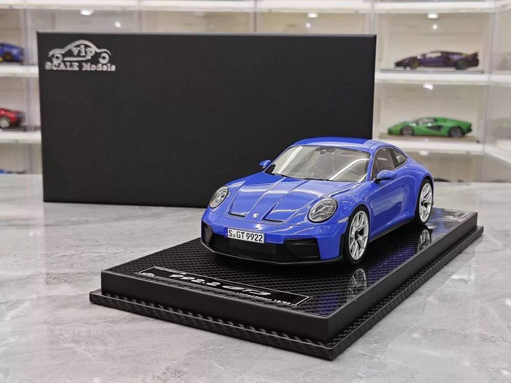 [VIP] 1:18 Porsche 2025 911 992.2 GT3 Touring Glossy Blue Model Car Resin
