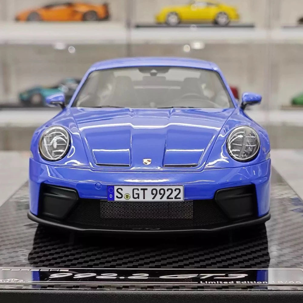 [VIP] 1:18 Porsche 2025 911 992.2 GT3 Touring Glossy Blue Model Car Resin