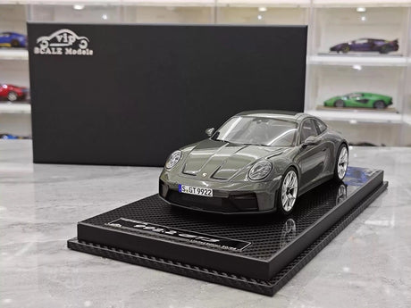 [VIP] 1:18 Porsche 2025 911 992.2 GT3 Touring Glossy Gray Model Car Resin