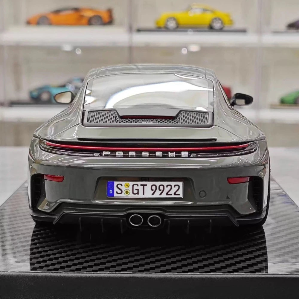 [VIP] 1:18 Porsche 2025 911 992.2 GT3 Touring Glossy Gray Model Car Resin