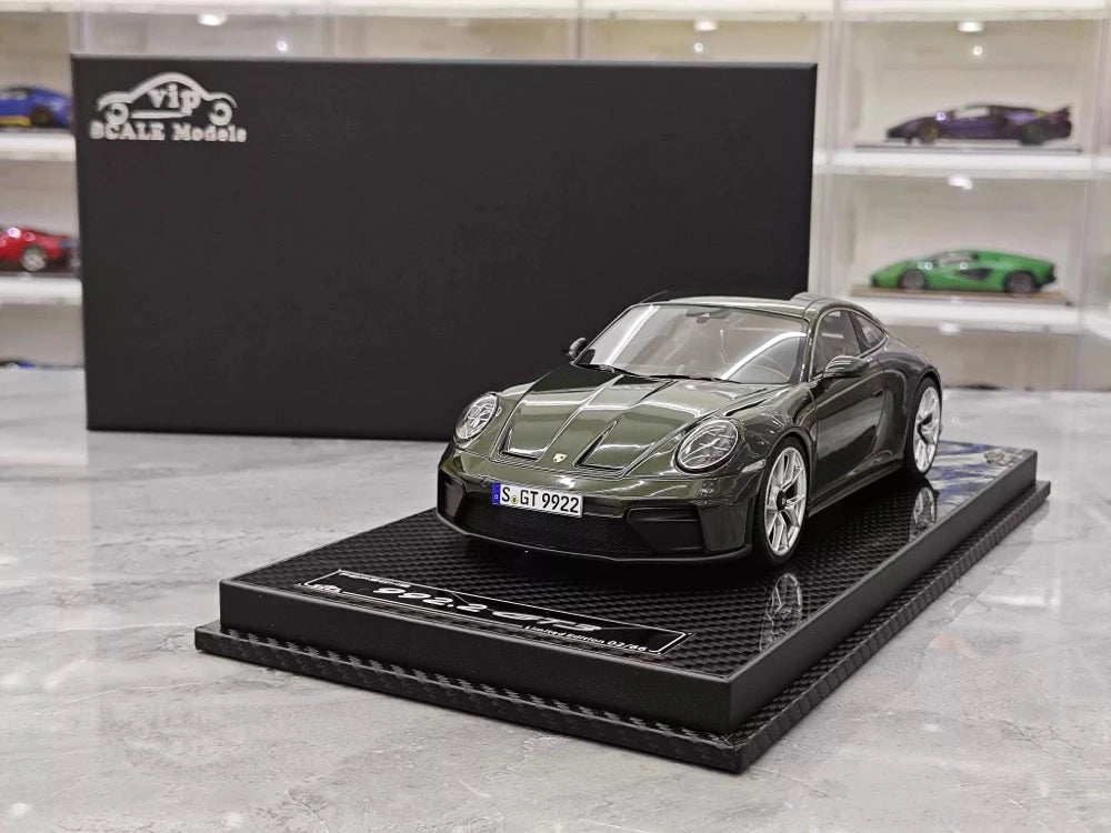 [VIP] 1:18 Porsche 2025 911 992.2 GT3 Touring brillant vert voiture miniature Resin