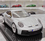 [VIP] 1:18 Porsche 2025 911 992.2 GT3 Touring Glossy Silver Model Car Resin