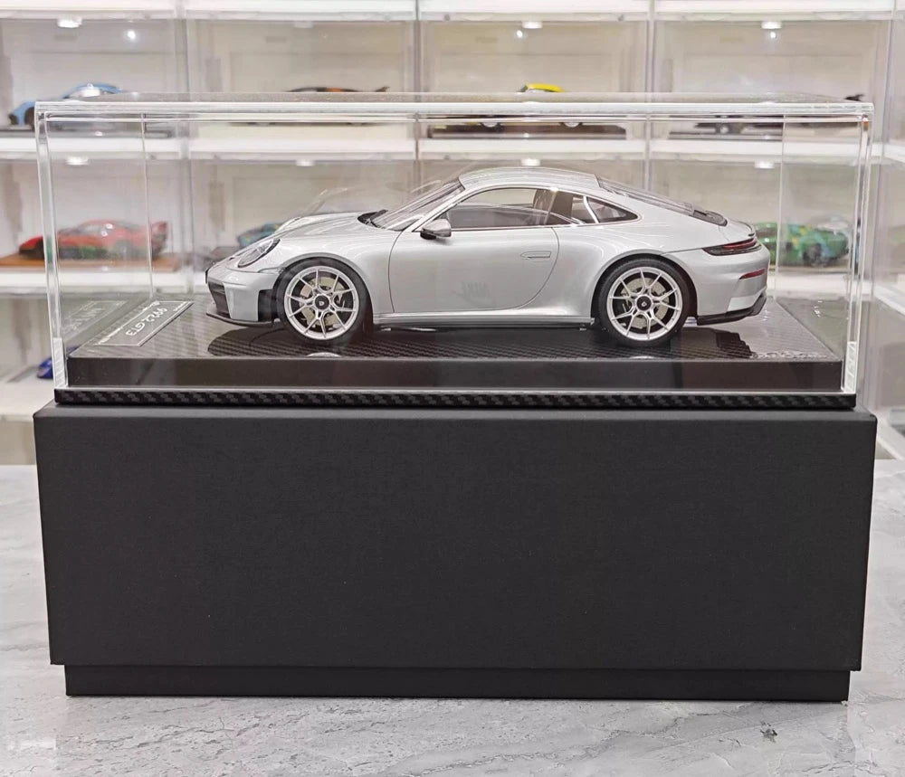 [VIP] 1:18 Porsche 2025 911 992.2 GT3 Touring Glossy Silver Model Car Resin