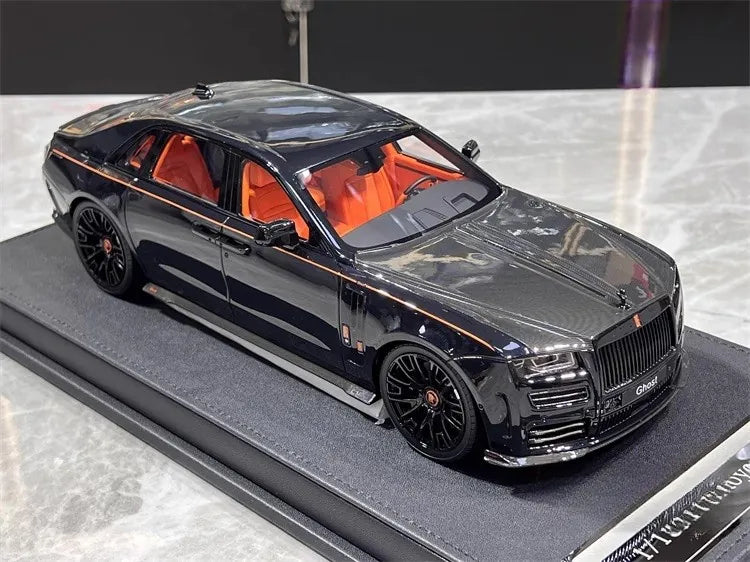 [VMB] 1:18 Rolls-Royce 2022 Ghost Mansory Black Model Car Resin