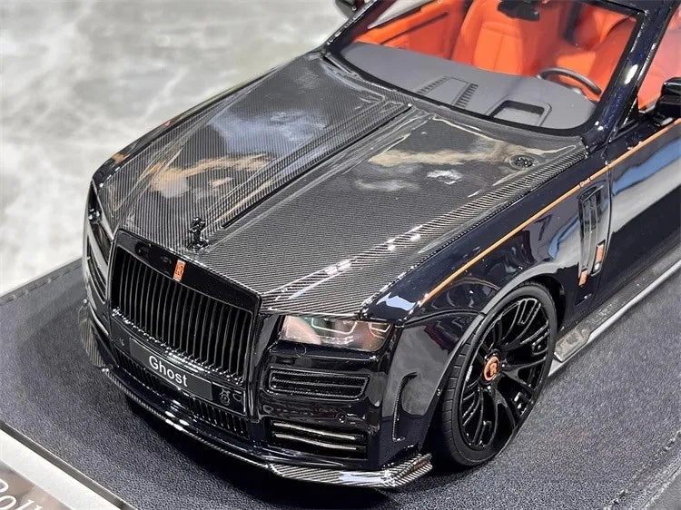 [VMB] 1:18 Rolls-Royce 2022 Ghost Mansory Black Model Car Resin