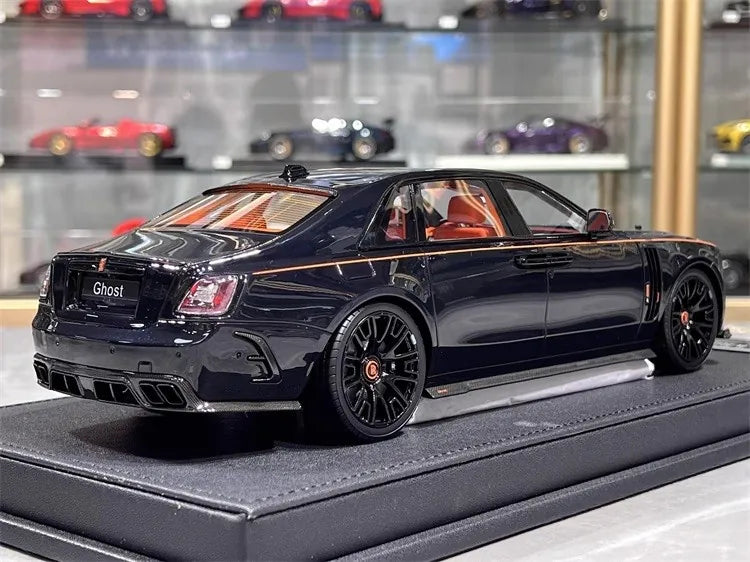 [VMB] 1:18 Rolls-Royce 2022 Ghost Mansory Black Model Car Resin