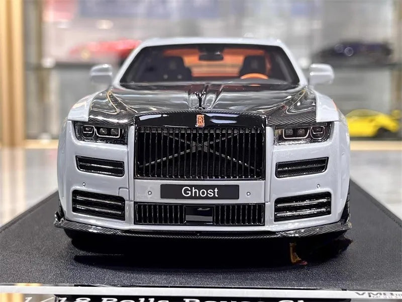 [VMB] 1:18 Rolls-Royce 2022 Ghost Mansory Gray Model Car Resin