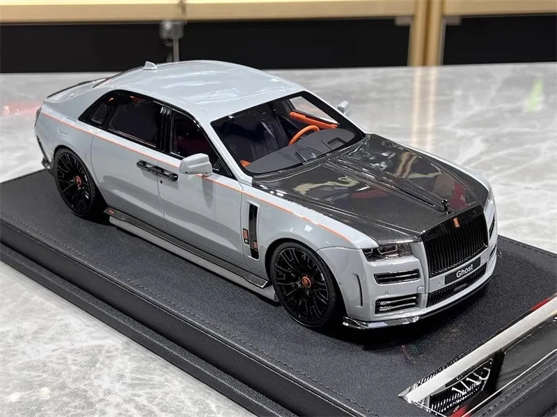 [VMB] 1:18 Rolls-Royce 2022 Ghost Mansory Gray Model Car Resin