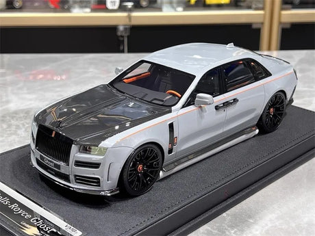 [VMB] 1:18 Rolls-Royce 2022 Ghost Mansory Gray Model Car Resin