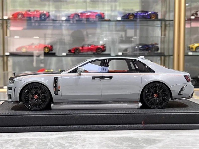[VMB] 1:18 Rolls-Royce 2022 Ghost Mansory Gray Model Car Resin