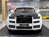 [VMB] 1:18 Rolls-Royce 2022 Ghost Mansory valkoinen pienoismalli Hartsi