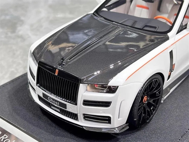 [VMB] 1:18 Rolls-Royce 2022 Ghost Mansory White Model Car Resin