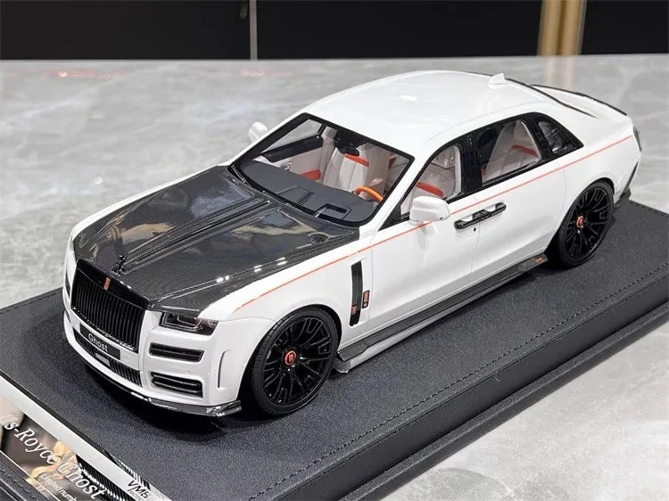 [VMB] 1:18 Rolls-Royce 2022 Ghost Mansory valkoinen pienoismalli Hartsi