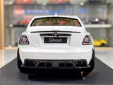 [VMB] 1:18 Rolls-Royce 2022 Ghost Mansory valkoinen pienoismalli Hartsi