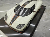 [VMB] 1:18 Koenigsegg 2006 CCX Night Glow Edition White Model Car Resin