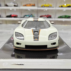 [VMB] 1:18 Koenigsegg 2006 CCX Night Glow Edition White Model Car Resin