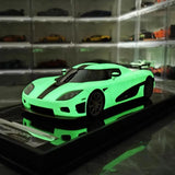 [VMB] 1:18 Koenigsegg 2006 CCX Night Glow Edition White Model Car Resin
