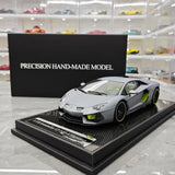 [VMB] 1:18 Lamborghini 2012 Aventador LP700-4 Hamann grigio modellino di auto resina