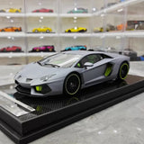 [VMB] 1:18 Lamborghini 2012 Aventador LP700-4 Hamann grigio modellino di auto resina