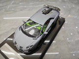 [VMB] 1:18 Lamborghini 2012 Aventador LP700-4 Hamann grigio modellino di auto resina